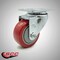 Service Caster 3 Inch SS Red Polyurethane Wheel Swivel Top Plate Caster SCC-SS20S314-PPUB-RED - alternate 4